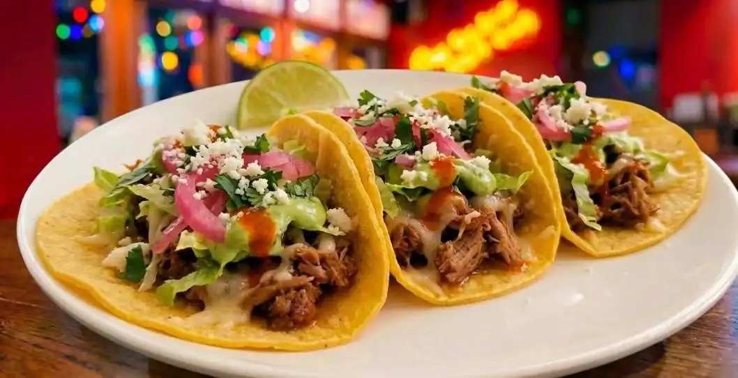 3 Piece Tacos Corn Tortilla